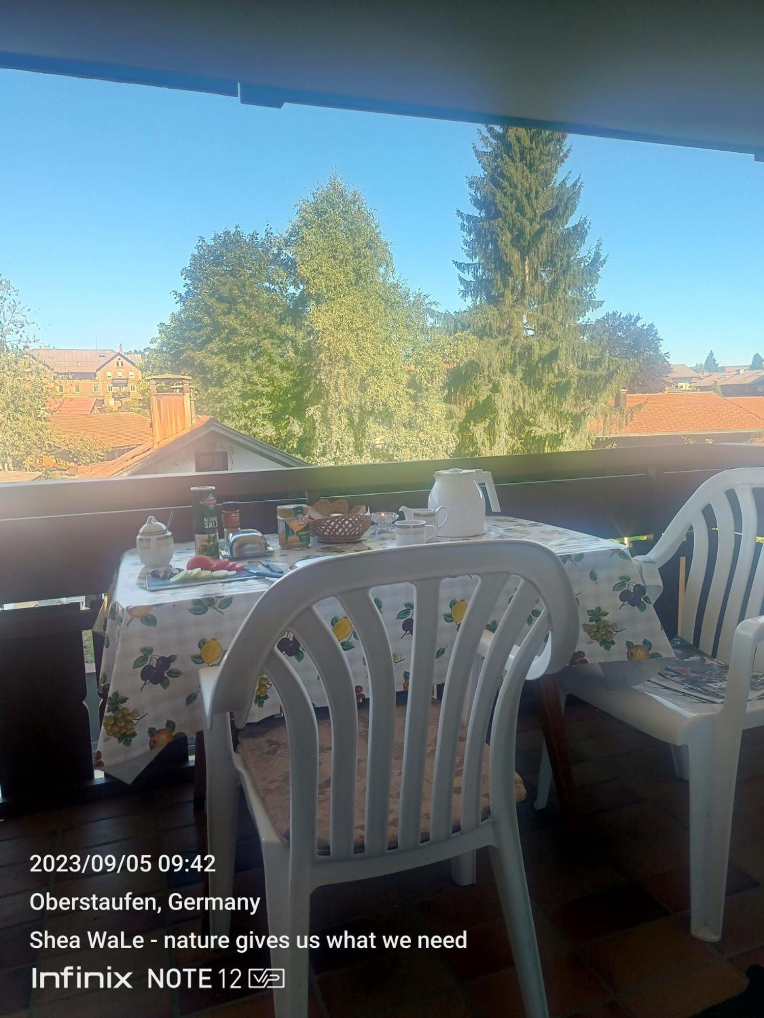 Allgaeu Vibes - Fusslaeufige Erreichbarkeit Vom Bahnhof, Mit Aussicht, Wettergeschuetzter Balkon Oberstaufen Luaran gambar