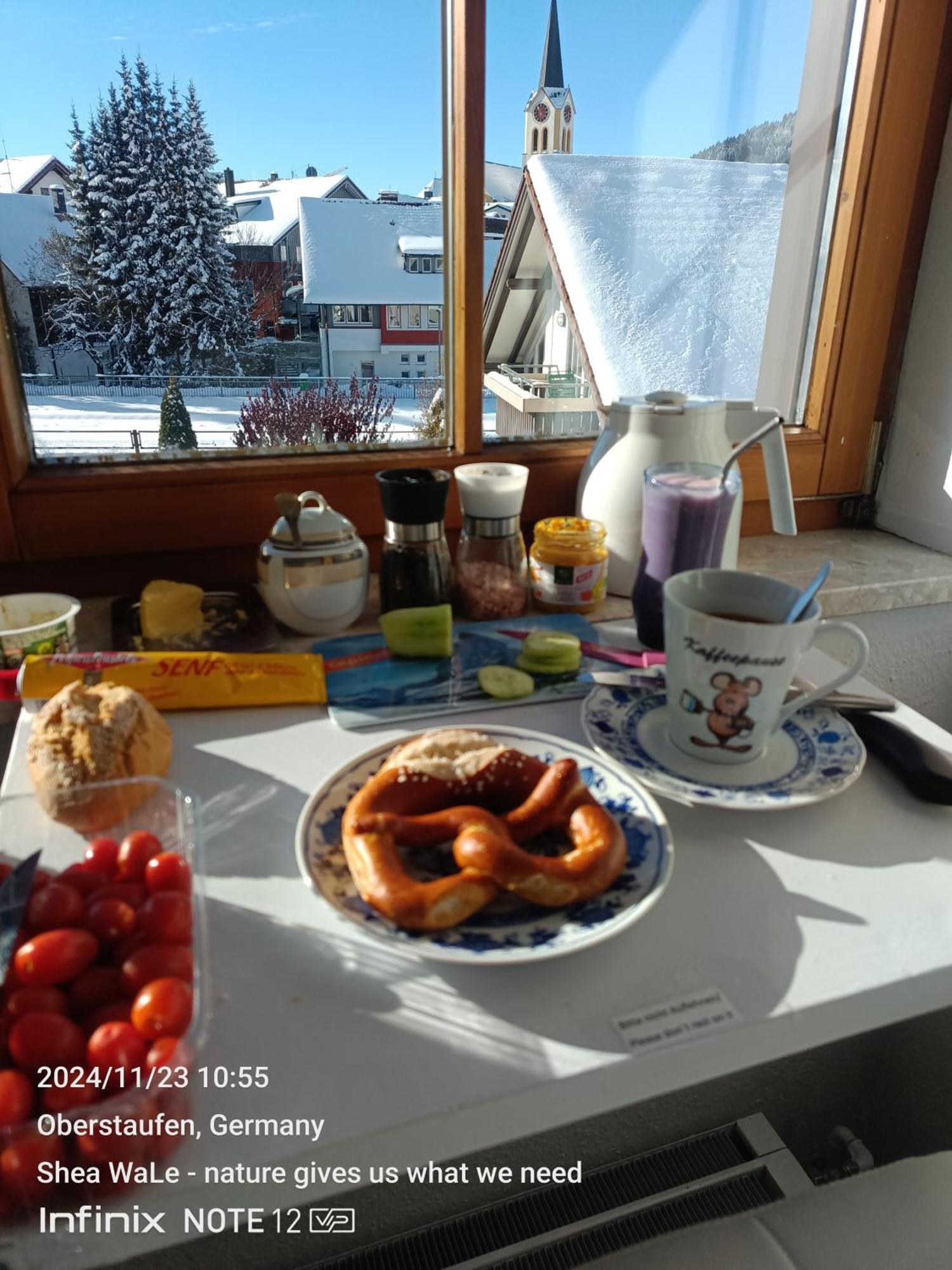 Allgaeu Vibes - Fusslaeufige Erreichbarkeit Vom Bahnhof, Mit Aussicht, Wettergeschuetzter Balkon Oberstaufen Luaran gambar